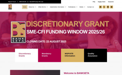 bankseta.org.za screenshot