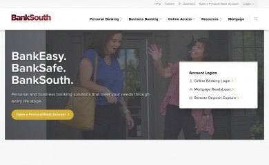 banksouth.com screenshot