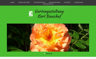 banzhaf-gartengestaltung.de screenshot