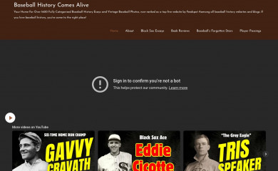 baseballhistorycomesalive.com screenshot