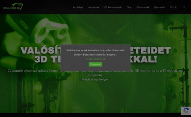basiliskus3d.hu screenshot