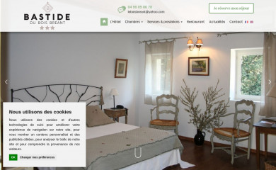 bastideduboisbreant.com screenshot