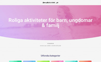 barnaktivitet.se screenshot