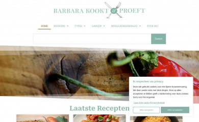 barbarakookt.nl screenshot