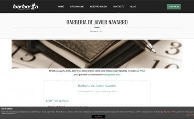 barberiadejavier.com screenshot