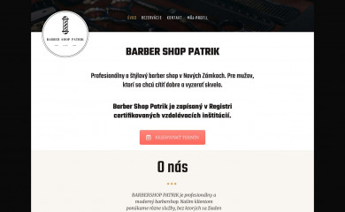 barbershoppatrik.sk screenshot