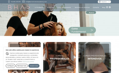 barcelonahairacademy.com screenshot