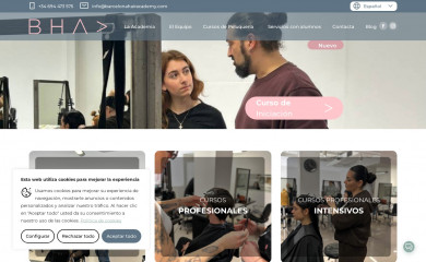 barcelonahairacademy.com screenshot