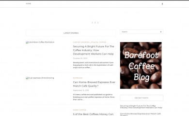 barefootcoffeeroasters.com screenshot