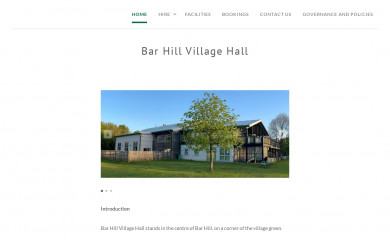 barhillvillagehall.com screenshot
