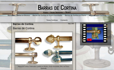 barrasdecortina.cl screenshot