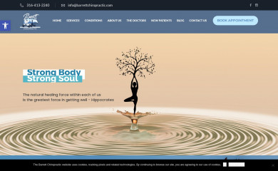 barrettchiropractic.com screenshot