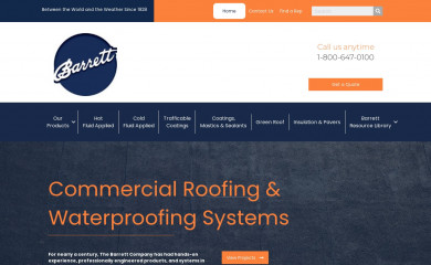 barrettroofs.com screenshot