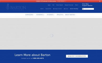 barton.edu screenshot