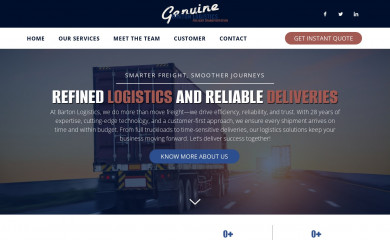 bartonlogistics.com screenshot