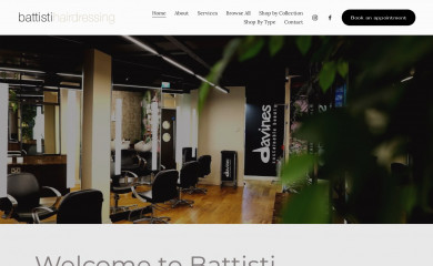 battistihairdressing.com screenshot