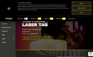 battlehouselasercombat.com screenshot