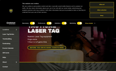 battlehouselasercombat.com screenshot
