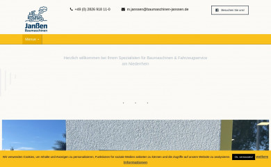 baumaschinen-janssen.de screenshot