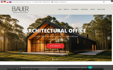 bauer-architektura.pl screenshot