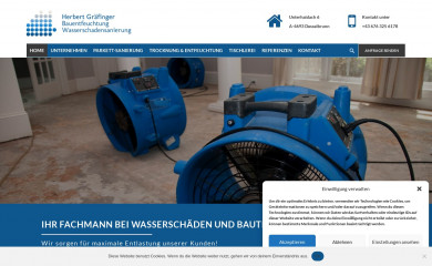 bautrocknung-graefinger.at screenshot