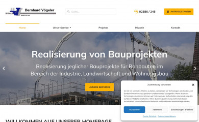 bauunternehmen-warendorf.de screenshot