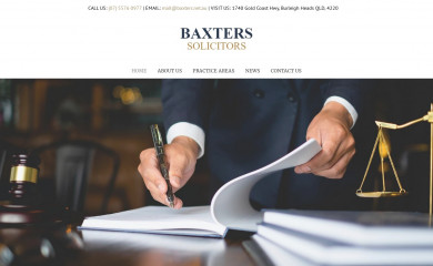 baxterssolicitors.com.au screenshot