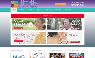 bayareaallergy.com screenshot