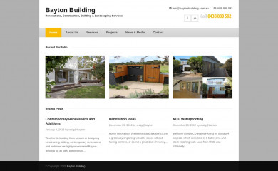 baytonbuilding.com.au screenshot