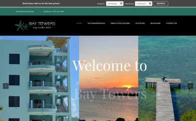 baytowerscayecaulker.com screenshot