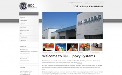 bdcepoxysystems.com screenshot