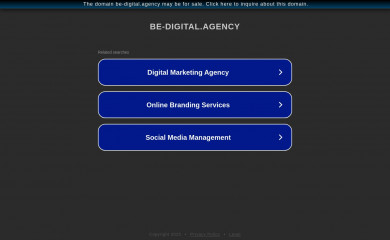 be-digital.agency screenshot