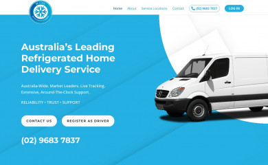 becoolrefrigeratedcouriers.com.au screenshot