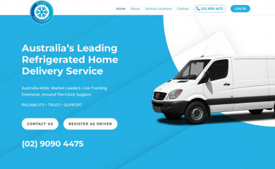 becoolrefrigeratedcouriers.com.au screenshot