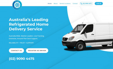 becoolrefrigeratedcouriers.com.au screenshot