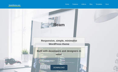 https://beamtheme.com screenshot