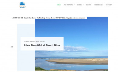beachblissgerroa.com screenshot