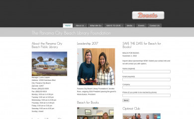 beachlibrary.org screenshot