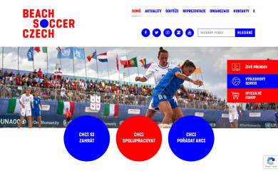 beachsoccer.cz screenshot