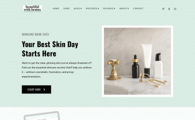 beautifulwithbrains.com screenshot