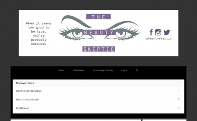 beautyskeptic.com screenshot