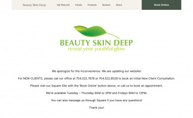beautyskindeep.net screenshot