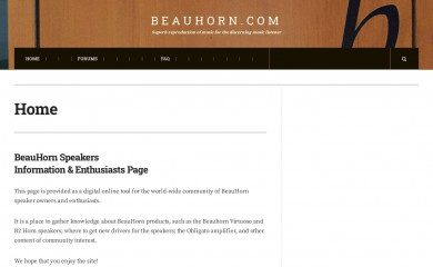 beauhorn.com screenshot
