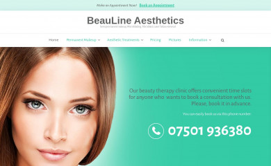 beauline.co.uk screenshot