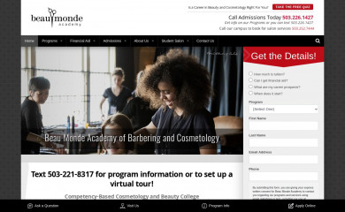 beaumondecollege.com screenshot