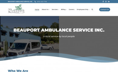 beauportambulanceservice.com screenshot