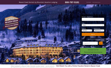 beavercreekrentals.com screenshot