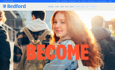bedford.edu.au screenshot