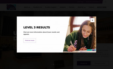 bedfordsixthform.ac.uk screenshot