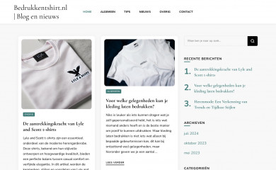bedrukkentshirt.nl screenshot